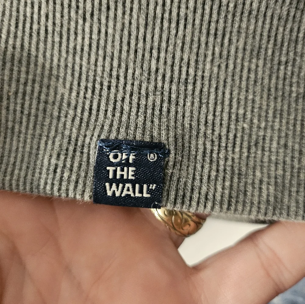 Vans Men's Zip-Up‎ Hoodie in Gray